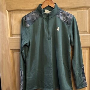 Legendary Whitetails Quarter-Zip with camo details